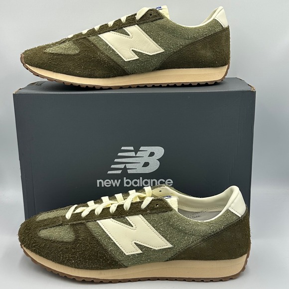 New Balance 471 Sneakers Mens 13 Green Brown U471PSA Hairy Suede Gum Sole NIB - Picture 4 of 11